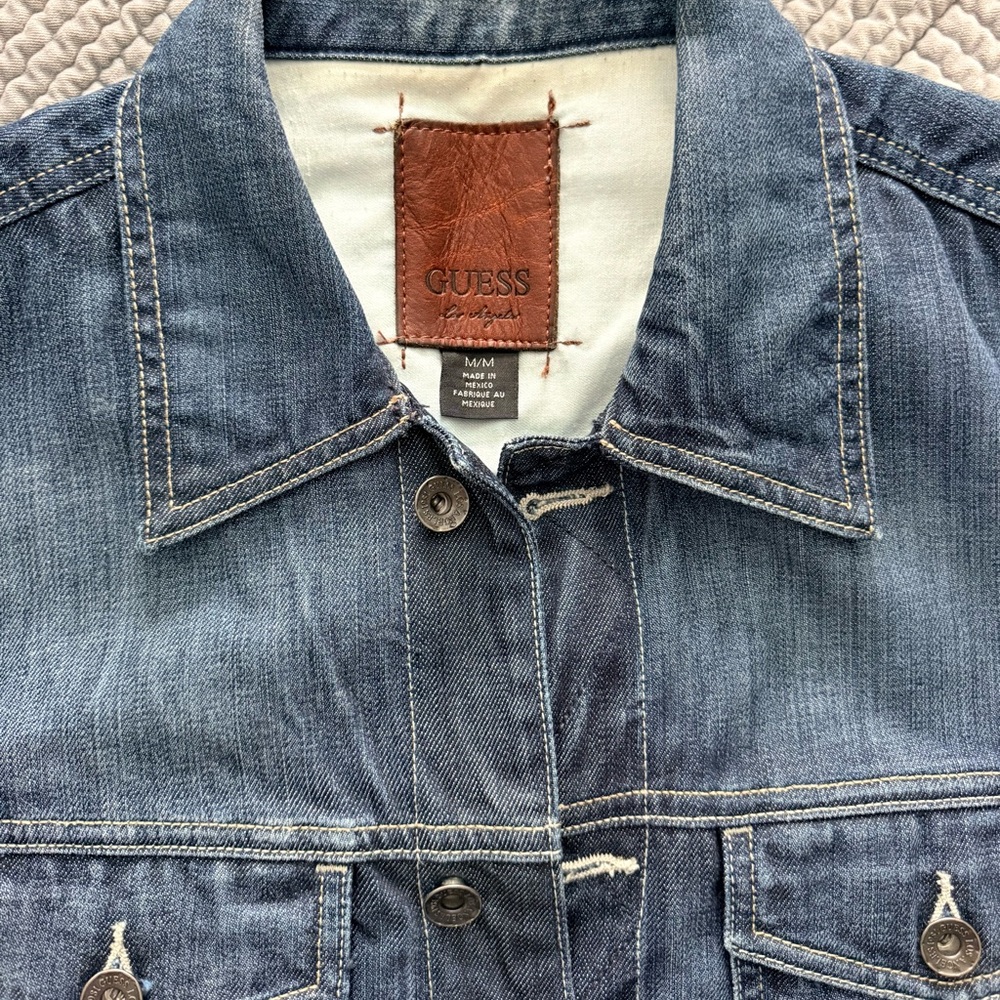 GUESS Distressed Men's Denim Jacket